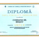 Diploma Topul Firmelor Brasov