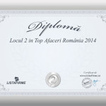 Diploma Top Afaceri Romania